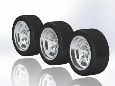 Custom wheels US Mags Rio Grande for your scale model 3D print model