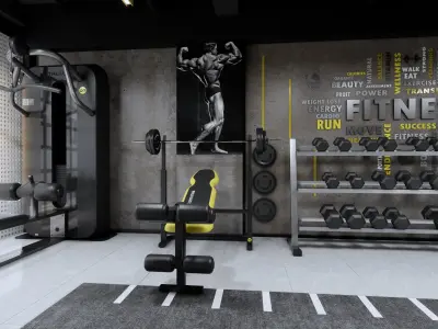 Gym Modern Design 3D model