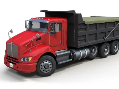 Generic Dump truck  Low-poly 3D model