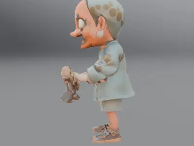 japanese blacksmith 3D model