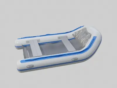 inflatable boat 3D model