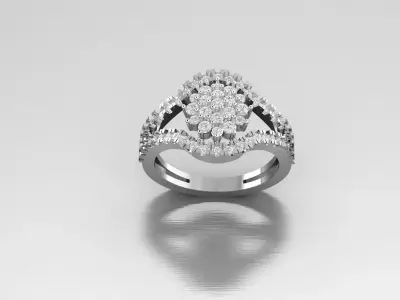 DIAMOND RING 3D print model 30