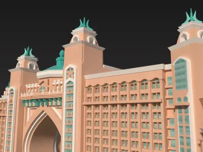 Atlantis Palm Jumeirah 3D model