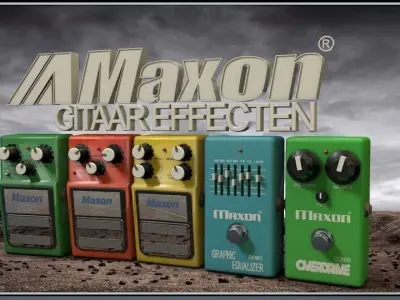 Maxon Guitar Pedals 3D model