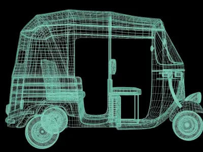 Tricycle tuk tuk 3D model