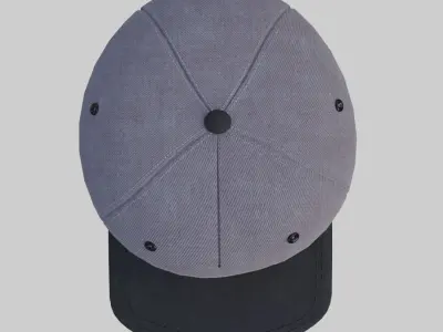 Hip Hop cap Low-poly 3D model