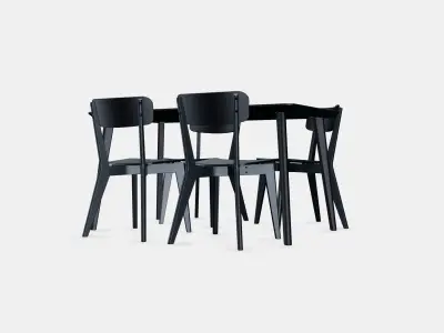 LISABO - LISABO Table and 4 chairs 2 3D model