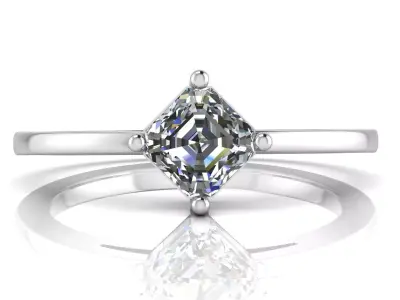 Jewelry Diamond Ring 3D print model 29