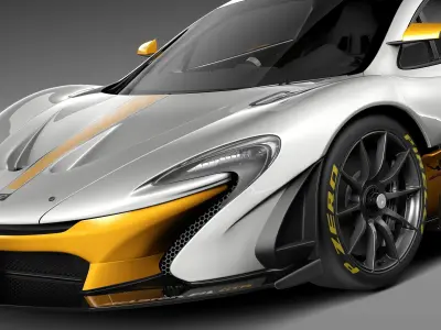 McLaren P1 GTR concept 2014 3D model