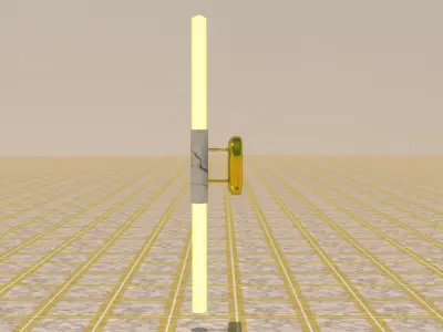 Wall Lamp Low-poly 3D model