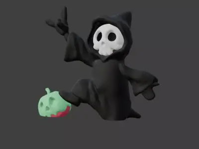 ghost  halloween 3 part print  3D print model