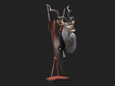Kudu Trophy 3D model