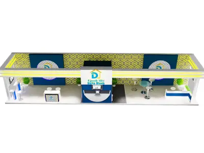 Booth Exhibition Stand a387a 3D model