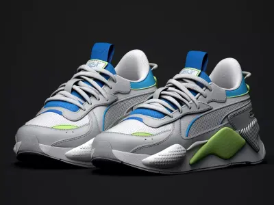 Puma Shoes Low-poly 3D model