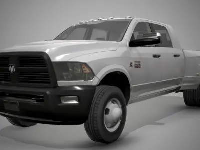 Ram 3500 Low-poly 3D model