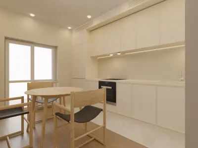 Interior of a two-room apartment 3D model