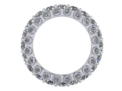 Diamond Eternity Band 3D print model