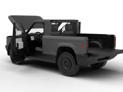 Slate Truck EV 2027 HQ 3d model 3D model