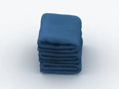 Small Folded Towels 3D model