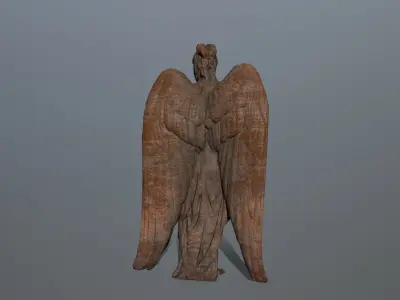 Angel Statue 05 Low-poly 3D model