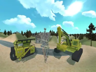 JCB 3D MODEL Low-poly 3D model