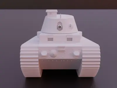 FCM 1A WW1 Tank Free 3D print model