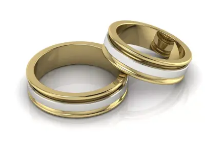 Wedding Ring Gold 3D print model purchase