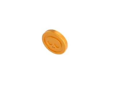 Print003 Coin Skull 3D print model