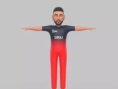 Mohammed Siraj 3D model