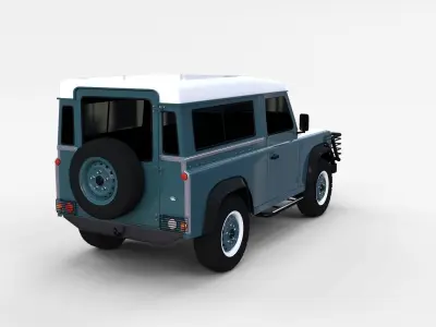 Land Rover Defender 90 Station Wagon rev 3D model