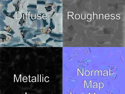 Sea Serpent with Elongated Body 3D Model Low-poly 3D model