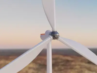renewable energy windmill 3D model