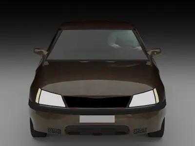 Low Poly Car 3D model Low-poly 3D model