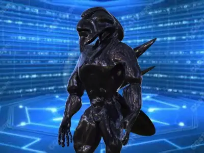 Alien creature Free 3D model