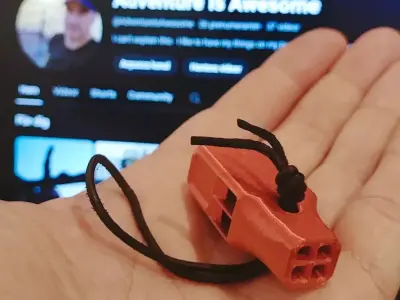 Backpacking Whistle - Extremely Loud Free 3D print model