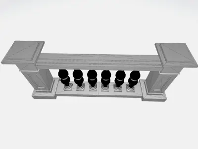 Contemporary 3D Balustrade Concepts 3D model