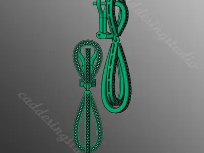 Earrings dp1 3D print model