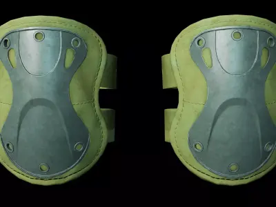 Knee Protector Low-poly 3D model