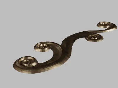 Cartouches 3 models set  3D model