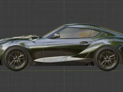 cyberpunk supra 3D model