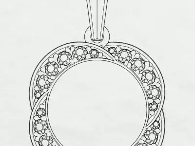 Pearl pendant 3D print model purchase