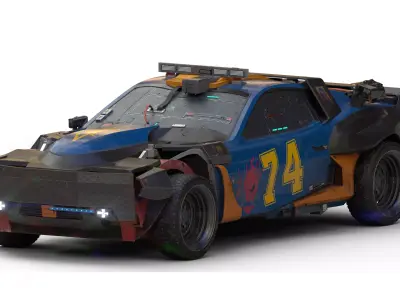 QuadraType66  Cyberpunk 2077 Low-poly 3D model