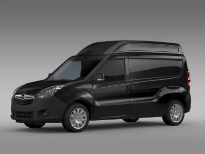 Opel Combo LWB High Roof Cargo D 2015 3D model