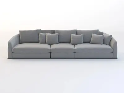 Flexform Alfred Divano Lineare 3 Seater 3D model