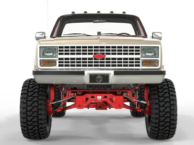Chevrolet C10 1980 Lifted Pick Up 3D model