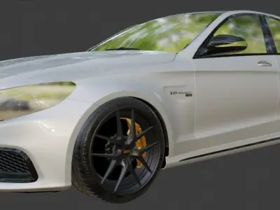 Mercendes C63 AMG 3D model