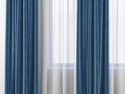 Set 85 Curtains 3D model