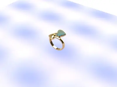 new gold   Ring 3D print model