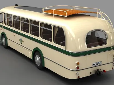 IFA H6 Bus  1952 3D model
