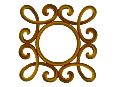 frame golden Free 3D model